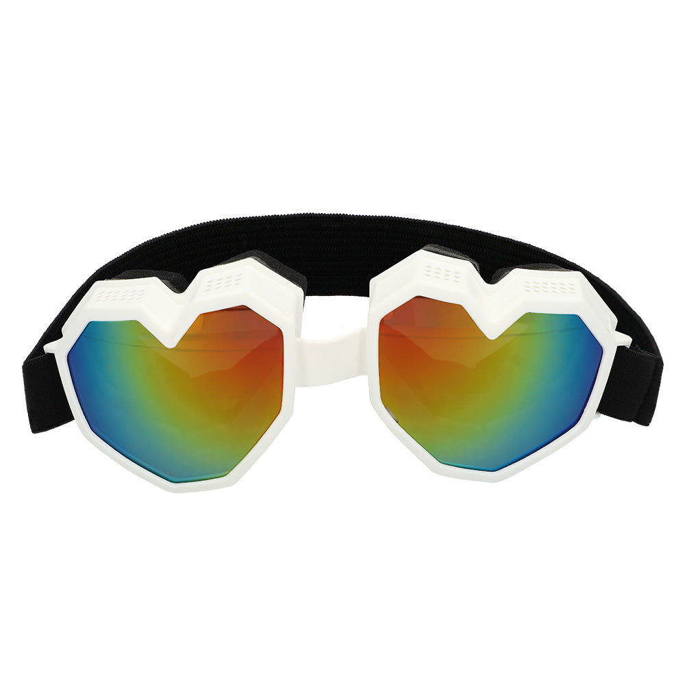 Lunettes Cœur Holographiques - Accessoire Fête Multicolore