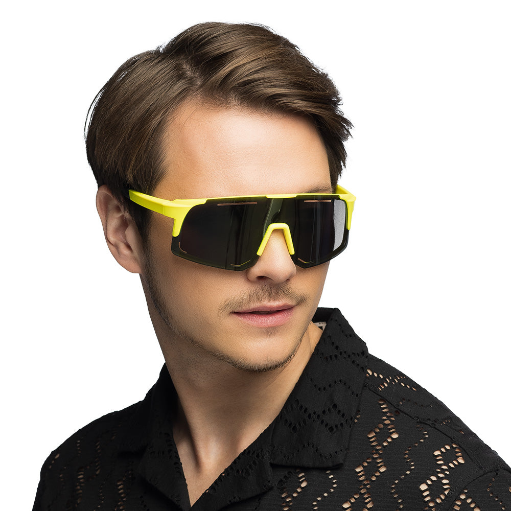 Lunettes UV Blacklight Jaune Fluo - Effet Rétro Futuriste