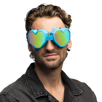 Lunettes Cœur UV Blacklight - 4 Couleurs Fluo Fluorescentes