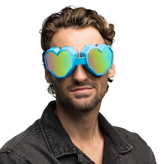 Lunettes Cœur UV Blacklight - 4 Couleurs Fluo Fluorescentes