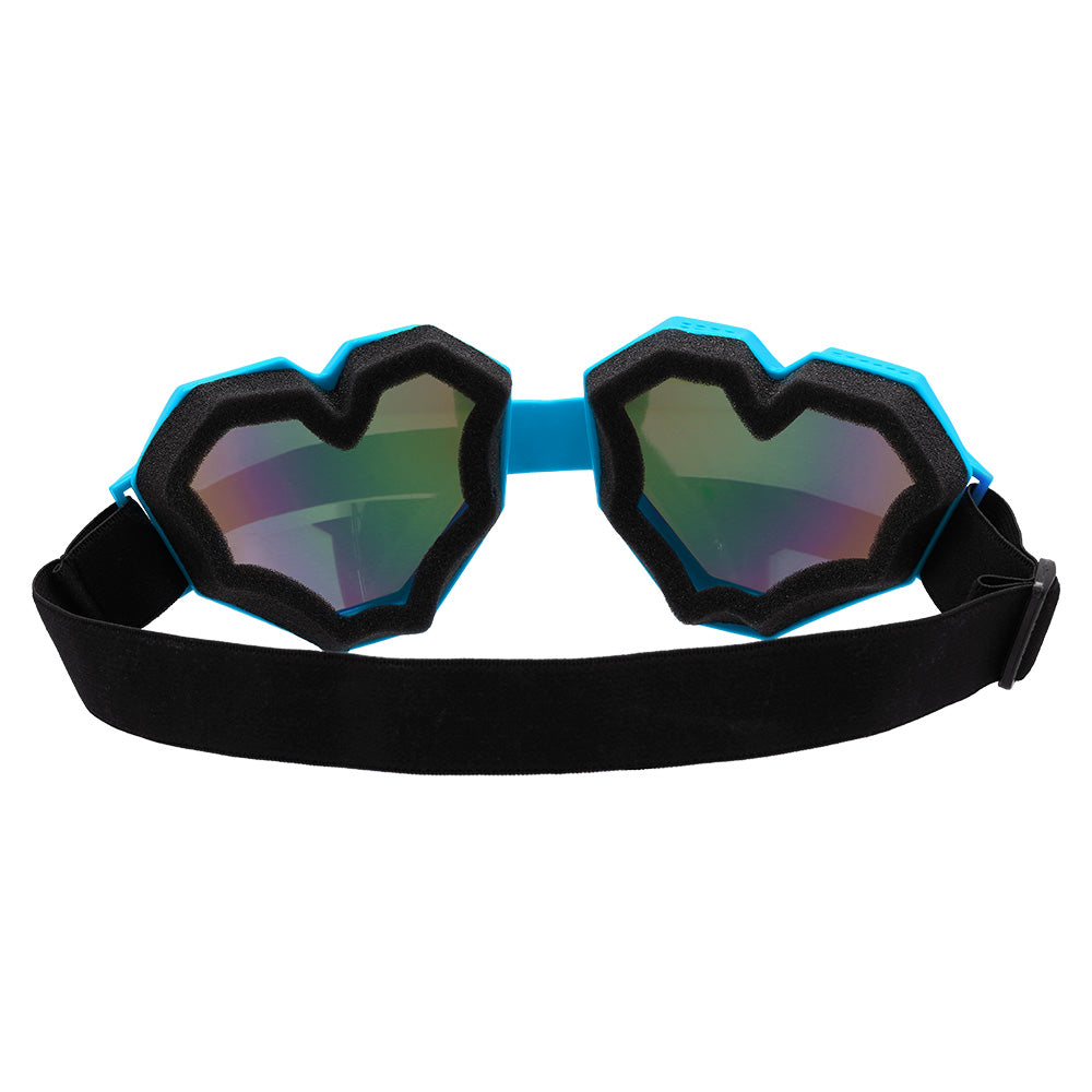 Lunettes Cœur UV Blacklight - 4 Couleurs Fluo Fluorescentes