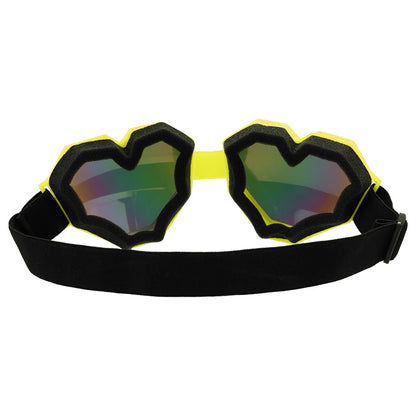 Lunettes Cœur UV Blacklight - 4 Couleurs Fluo Fluorescentes