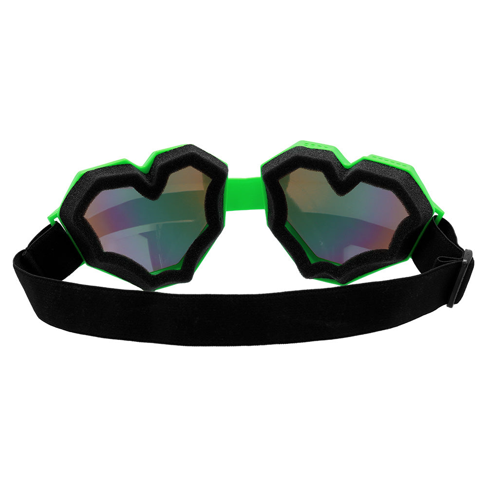 Lunettes Cœur UV Blacklight - 4 Couleurs Fluo Fluorescentes