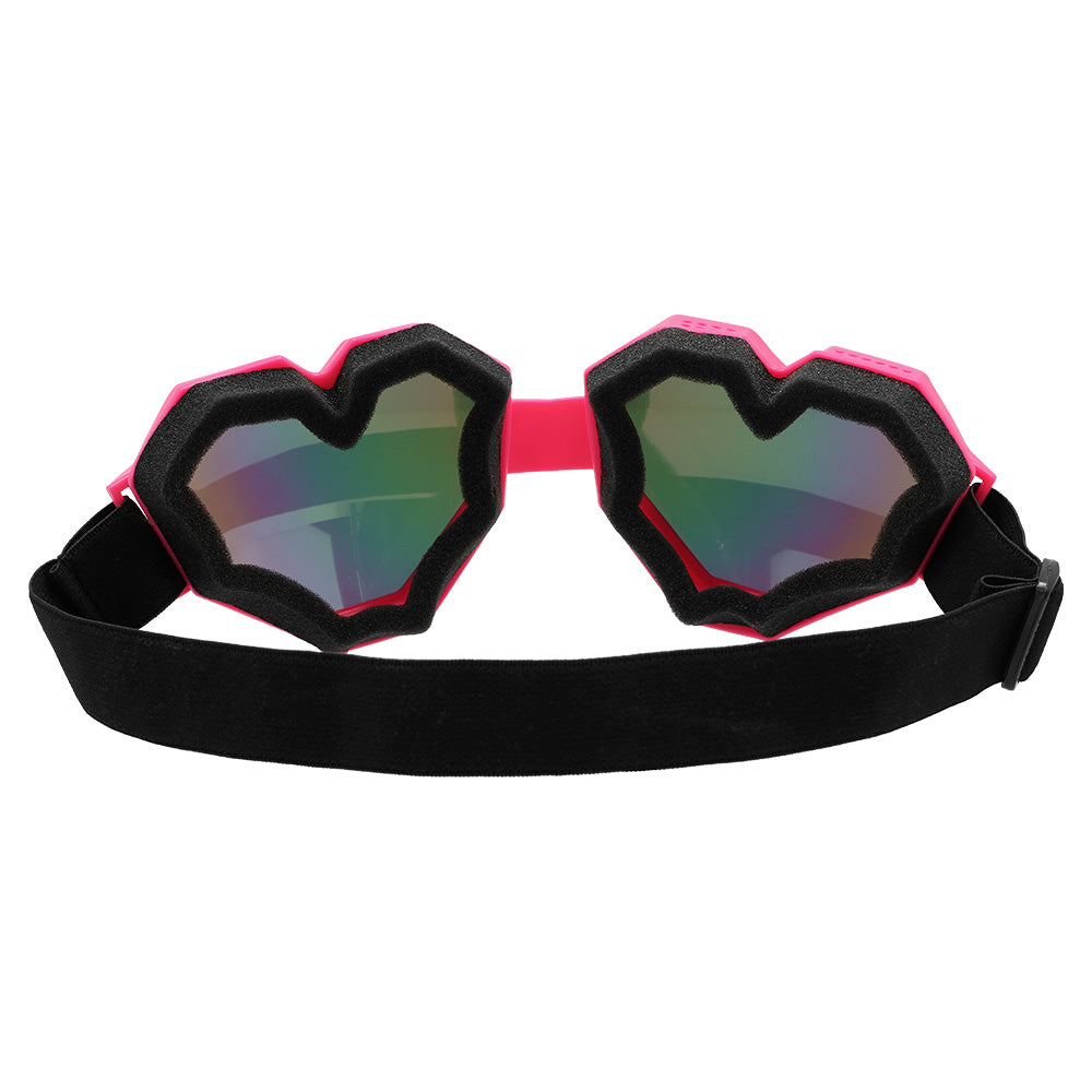 Lunettes Cœur UV Blacklight - 4 Couleurs Fluo Fluorescentes