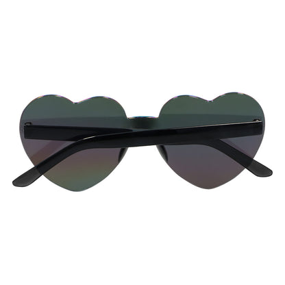 Lunettes de Soleil Cœur Rainbow - Accessoire Festif Coloré
