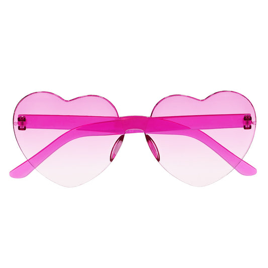 Lunettes Cœur Rose Dégradé - Accessoire Fête Tendance