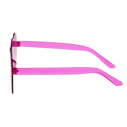 Lunettes Cœur Rose Dégradé - Accessoire Fête Tendance