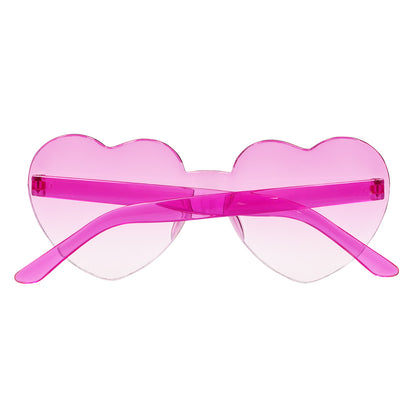 Lunettes Cœur Rose Dégradé - Accessoire Fête Tendance