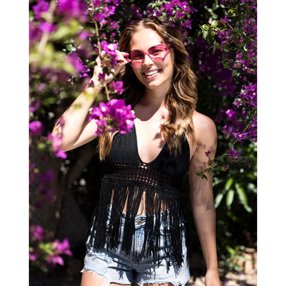 Lunettes Cœur Rose Dégradé - Accessoire Fête Tendance