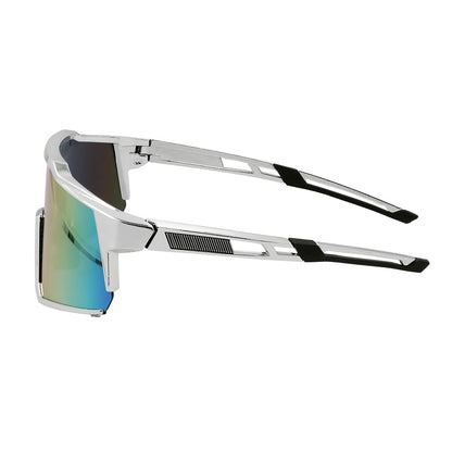 Lunettes de Soleil Futuristes à Verres Miroir - Accessoire Festival