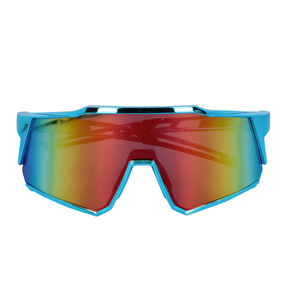 Lunettes de Soleil Futuristes à Verres Miroir - Accessoire Festival