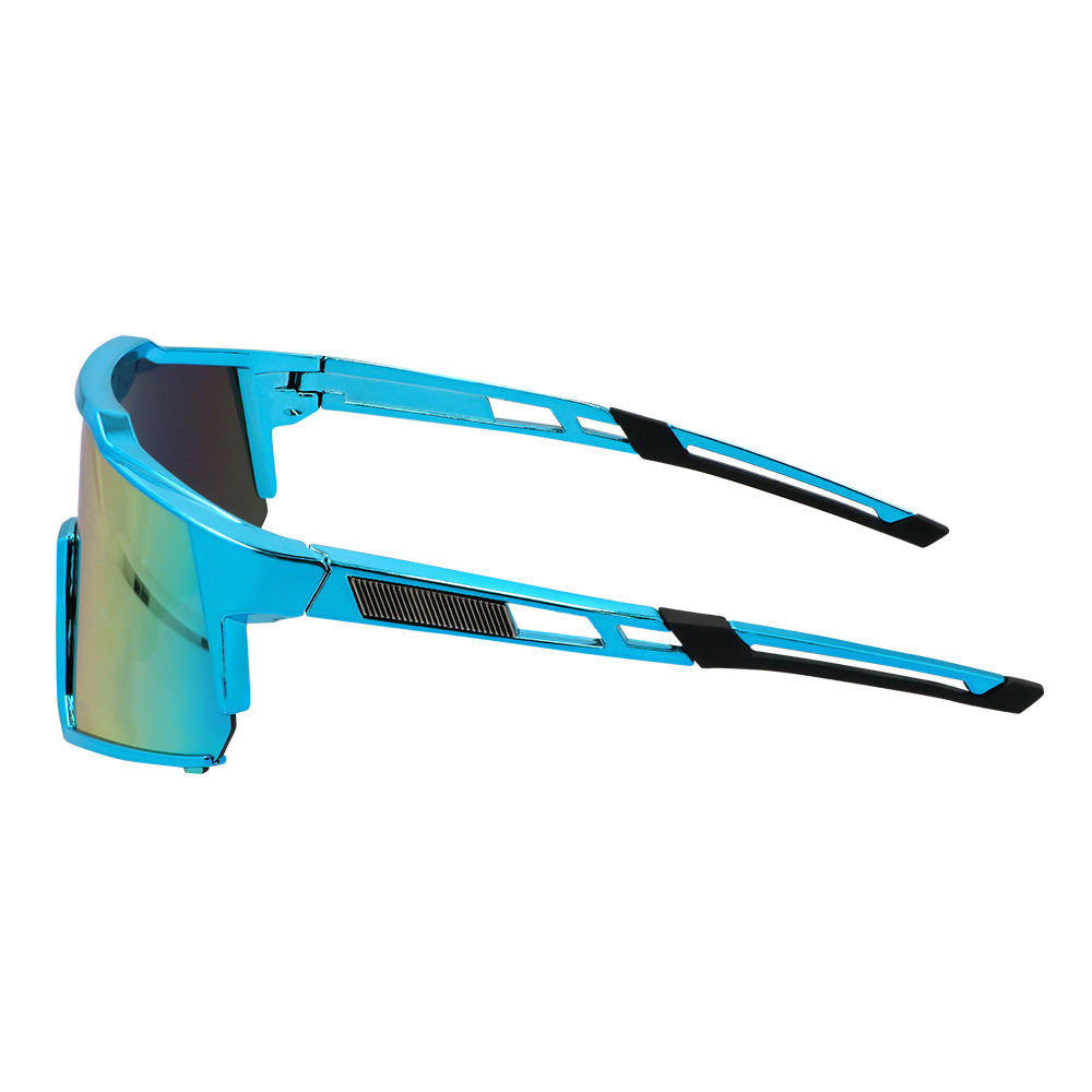 Lunettes de Soleil Futuristes à Verres Miroir - Accessoire Festival