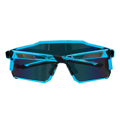 Lunettes de Soleil Futuristes à Verres Miroir - Accessoire Festival