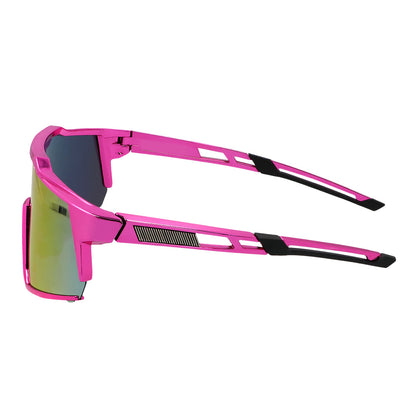 Lunettes de Soleil Futuristes à Verres Miroir - Accessoire Festival