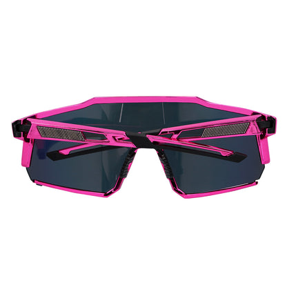 Lunettes de Soleil Futuristes à Verres Miroir - Accessoire Festival