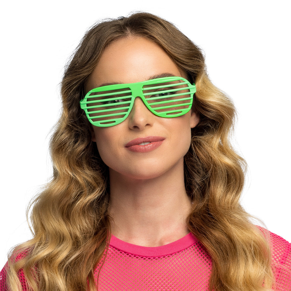 Lunettes Shutter Glasses LED Rave Party - 5 Couleurs Fluo