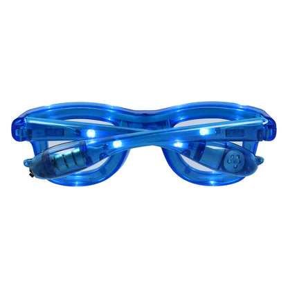 Lunettes LED Bleues 3 Modes - Accessoire Fête Lumineux