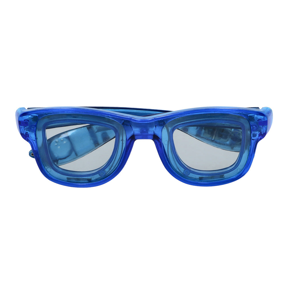 Lunettes LED Bleues 3 Modes - Accessoire Fête Lumineux