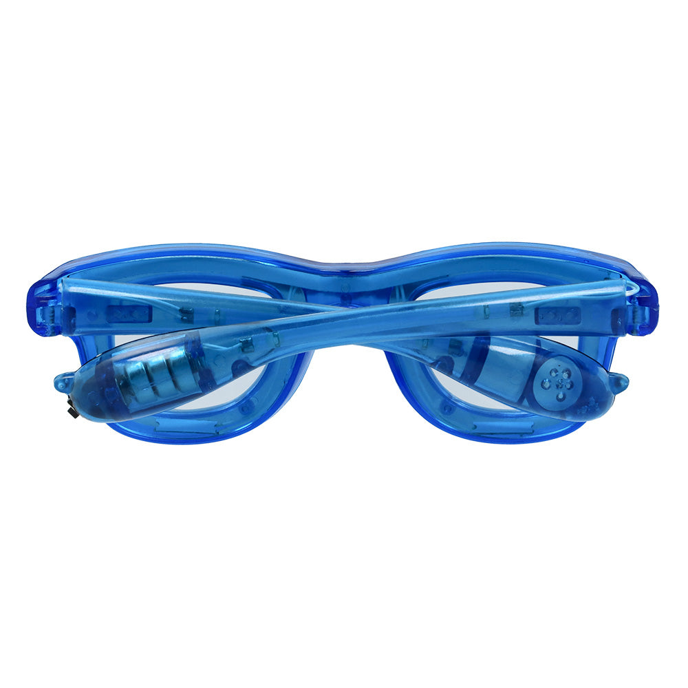 Lunettes LED Bleues 3 Modes - Accessoire Fête Lumineux