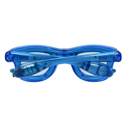 Lunettes LED Bleues 3 Modes - Accessoire Fête Lumineux