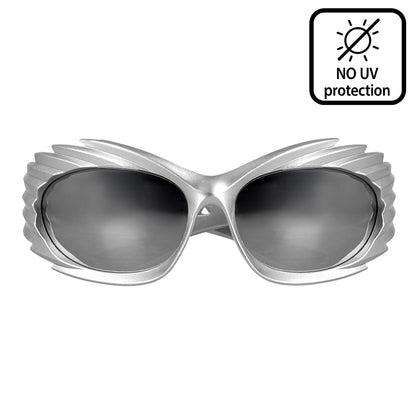 Lunettes Futuristes Argentées - Accessoire Disco Années 80
