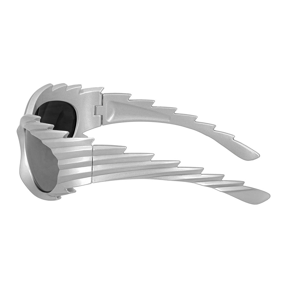 Lunettes Futuristes Argentées - Accessoire Disco Années 80