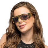 Lunettes de Soleil Dorées Années 80 - Accessoire Disco Vintage