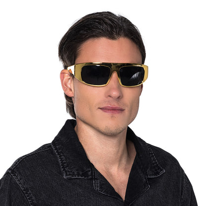 Lunettes de Soleil Dorées Années 80 - Accessoire Disco Vintage