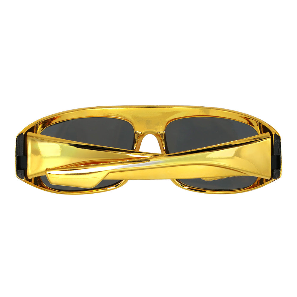 Lunettes de Soleil Dorées Années 80 - Accessoire Disco Vintage