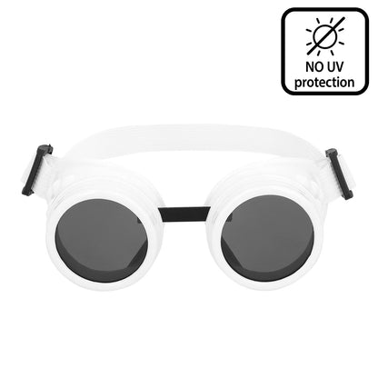 Lunettes Steampunk Blanches avec Verres Teintés