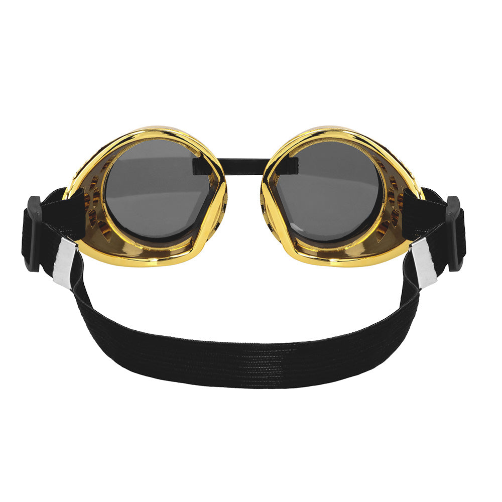 Lunettes Steampunk Dorées - Accessoire Rétro Futuriste