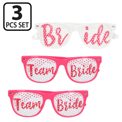 Lunettes Party Bride Team Bride - Set de 3 Paires