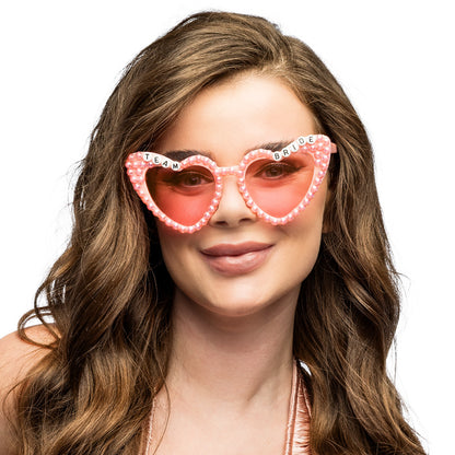 Lunettes Cœur Mariée 3 Pcs Set - BRIDE TO BE & TEAM BRIDE