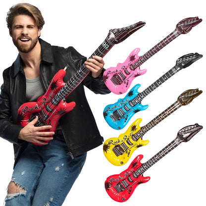 Guitare Gonflable Rock'n'Roll - Accessoire de Fête Coloré