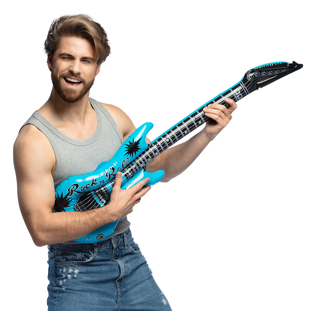 Guitare Gonflable Rock'n'Roll - Accessoire de Fête Coloré