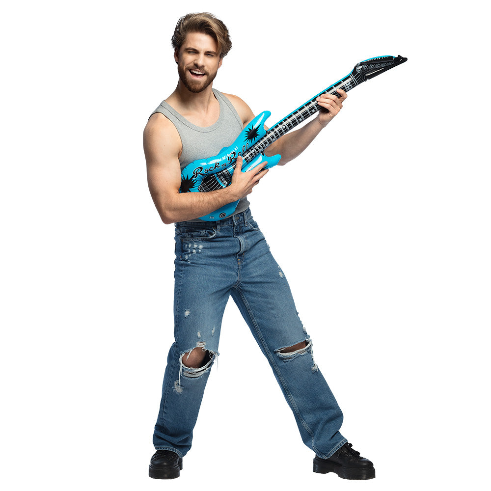 Guitare Gonflable Rock'n'Roll - Accessoire de Fête Coloré