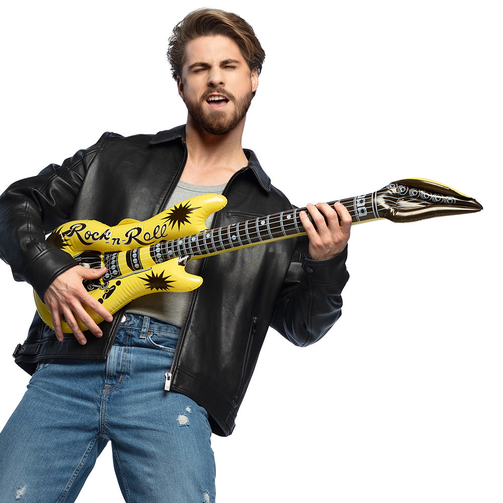 Guitare Gonflable Rock'n'Roll - Accessoire de Fête Coloré