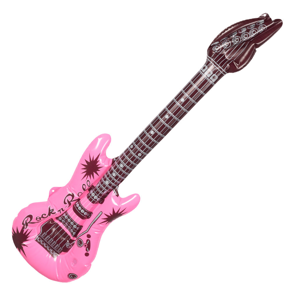 Guitare Gonflable Rock'n'Roll - Accessoire de Fête Coloré