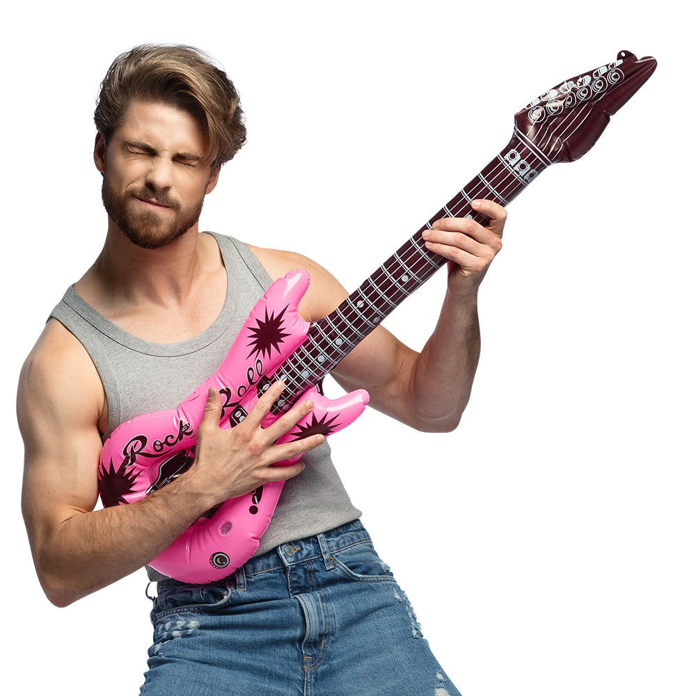 Guitare Gonflable Rock'n'Roll - Accessoire de Fête Coloré