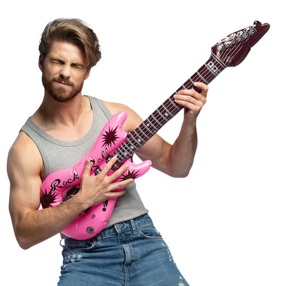 Guitare Gonflable Rock'n'Roll - Accessoire de Fête Coloré