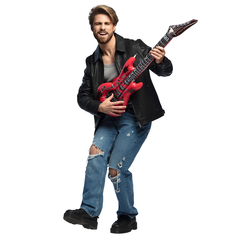Guitare Gonflable Rock'n'Roll - Accessoire de Fête Coloré
