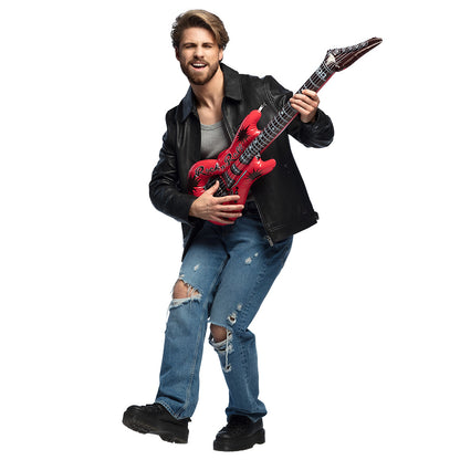 Guitare Gonflable Rock'n'Roll - Accessoire de Fête Coloré