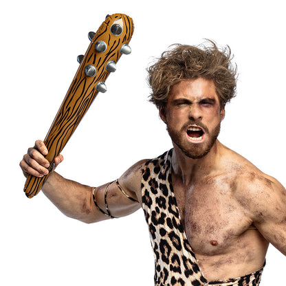 Massue de Caveman Marron avec Clous - Accessoire Déguisement