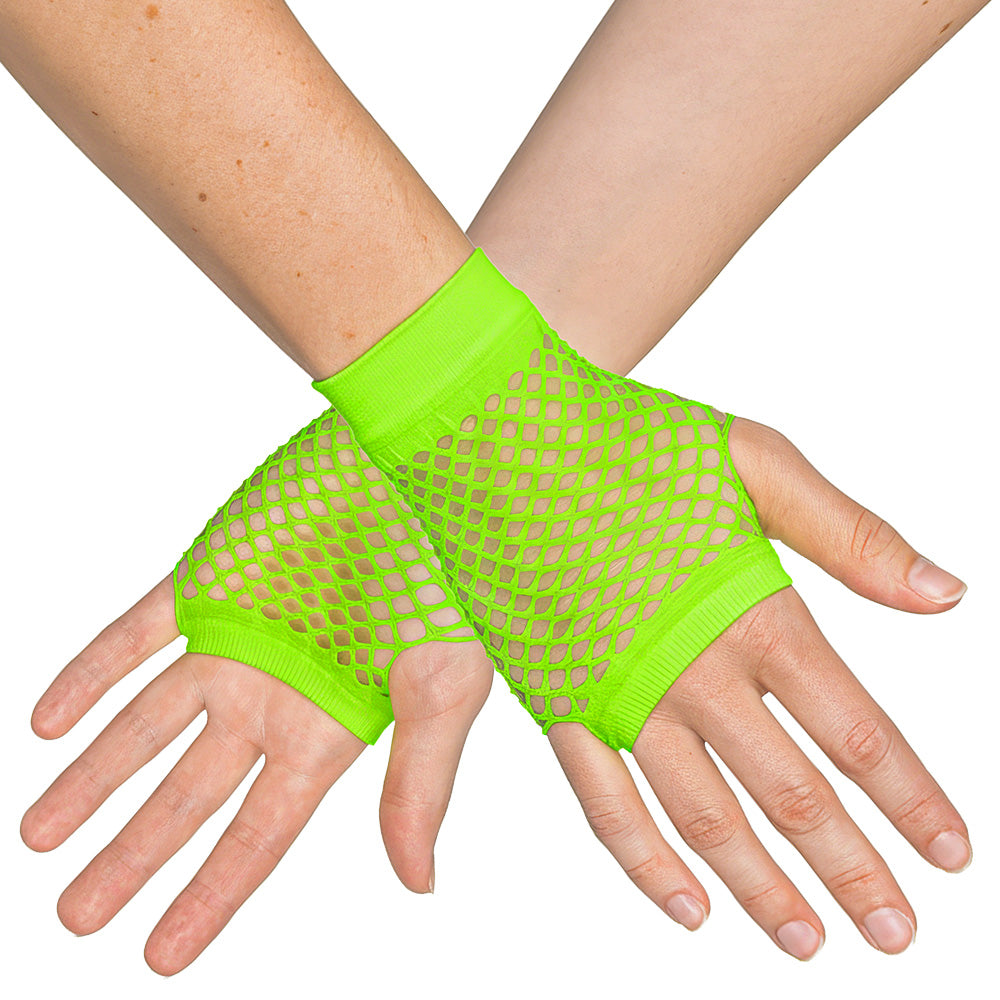 Gants Filet Fluo UV Blacklight - 2 pcs Accessoires Fête