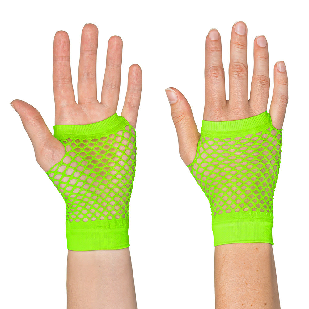 Gants Filet Fluo UV Blacklight - 2 pcs Accessoires Fête