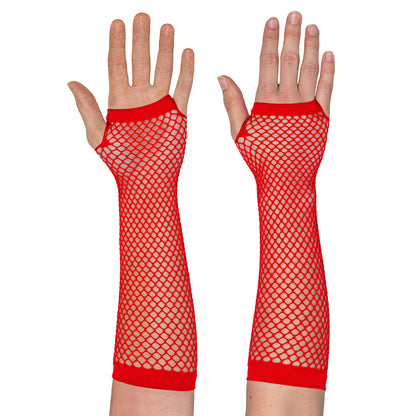 Gants Filet Rouge - Accessoire Années 80 & Disco