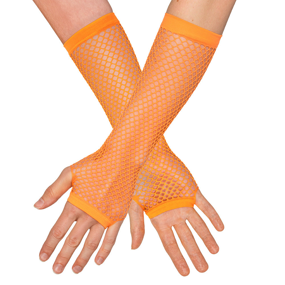 Gants Résille Fluo UV Blacklight - Accessoire Années 80