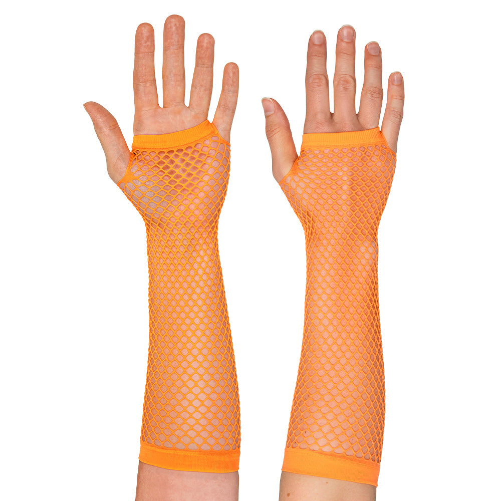 Gants Résille Fluo UV Blacklight - Accessoire Années 80