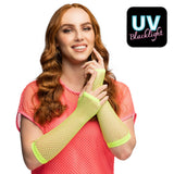 Gants Filet Fluo UV Blacklight - Accessoire Années 80
