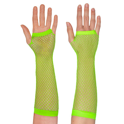 Gants Filet Fluo UV Blacklight - Accessoire Années 80